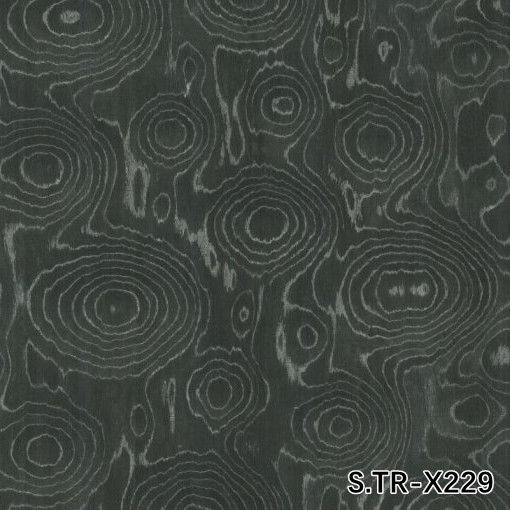 Man Made Wood Veneer Of Silver Tree Ring S.TR-X229 Ukuran Standar 2500*640mm Papan Dekorasi Indoor Untuk Plywood Fancy