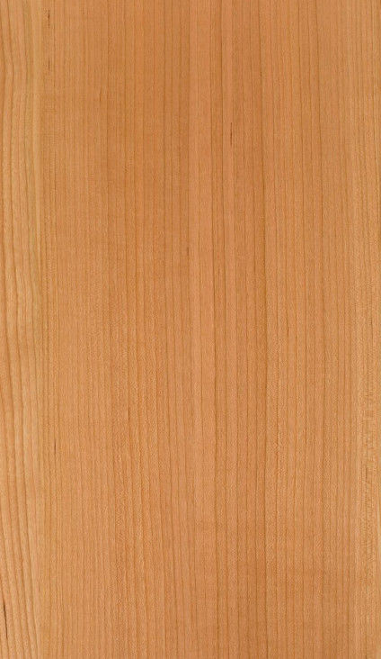 Natural American Cherry Wood Veneer Sheet Slice Flat Cut 2200-3200mm Ukuran Normal Untuk Dekorasi Furnitur