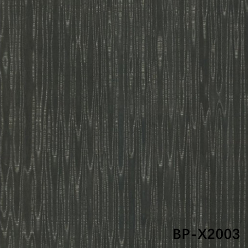 Veneer Kayu Mutiara Hitam Mewah BP-X2003 Desain Baru Panjang 3100mm Untuk Kulit Pintu Kayu