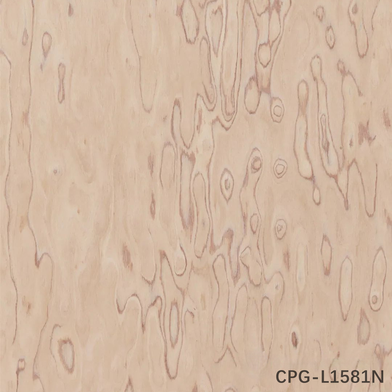 Desain Baru Disesuaikan Insinyur Kayu Veneer Cypress Burl CPG-L1581N Panjang 2500-3100mm Fancy Panel Sheet