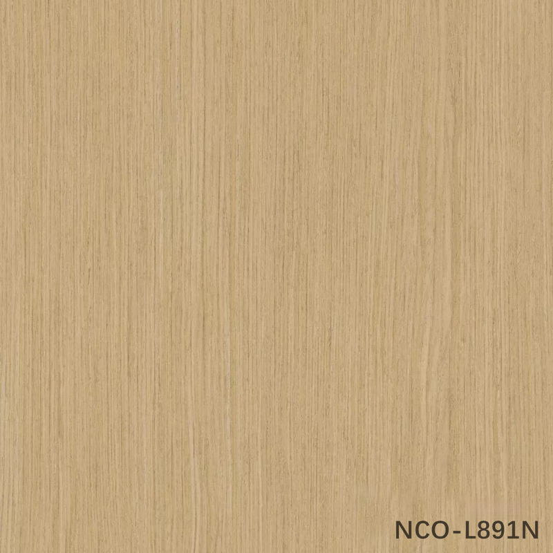 Desain Baru Lembar Veneer Kayu Oak Cina Rancang NCO-L891N/L268N 0.3mm Fleeced Back Untuk Wajah Kabinet