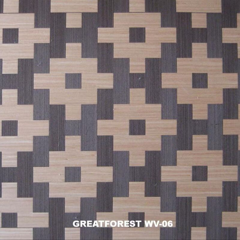 Woven Wood Veneer Fashion Design Perlindungan Lingkungan Dan Kesehatan Berwarna 3100mm Untuk Dekorasi Hotel