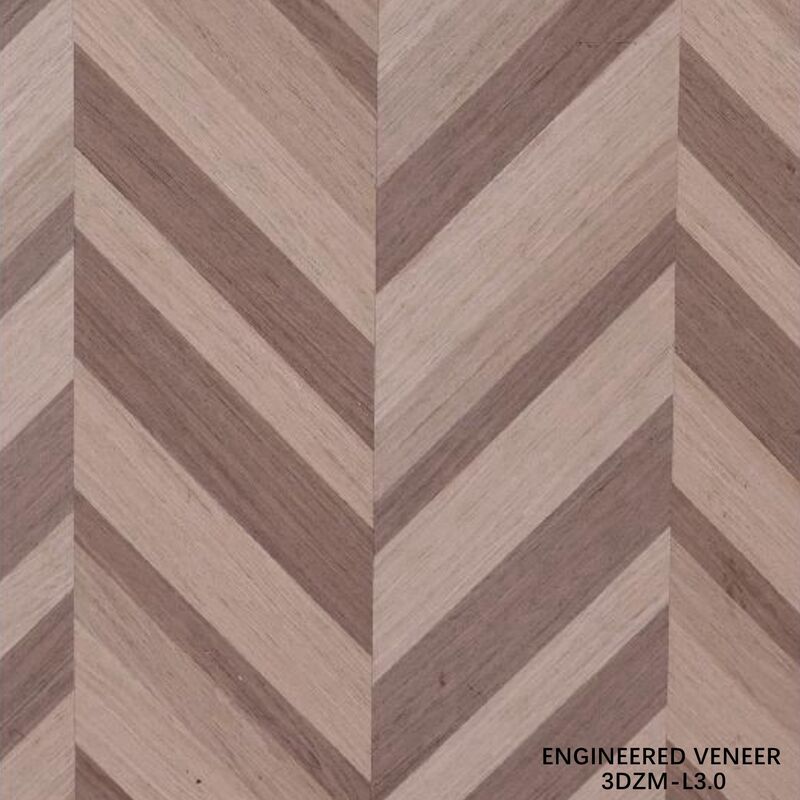 Veneer Rekayasa 3D - Ramah Lingkungan, Formaldehida Rendah 2500*640mm untuk Dekorasi Interior 3DZM-L3.0