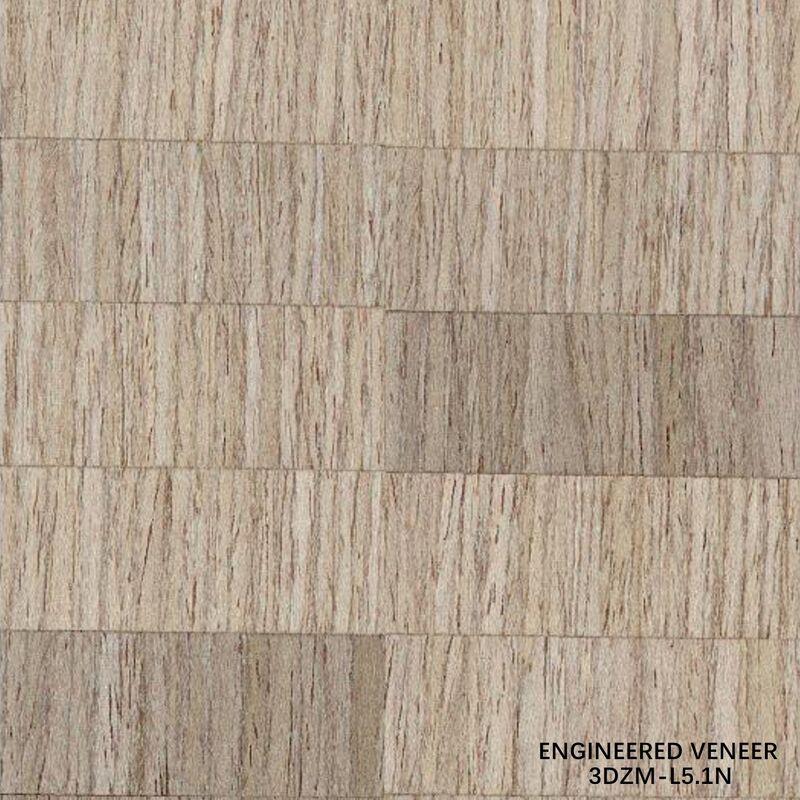 3D Custom Wood Texture Veneer 3DZM-L5.1N Custom Ramah lingkungan bebas simpul untuk furnitur ketebalan 0,30mm