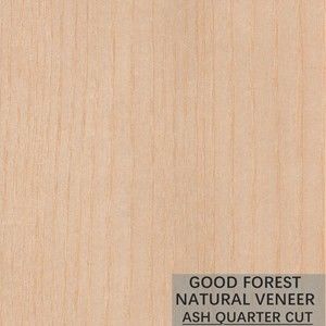 Lembar Veneer Kayu ASH Alami Butir Khusus Disesuaikan Untuk Pintu