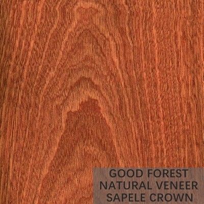 Veneer Kayu Sapele Alami Berpola Veneer Serat Kayu Untuk Dekorasi