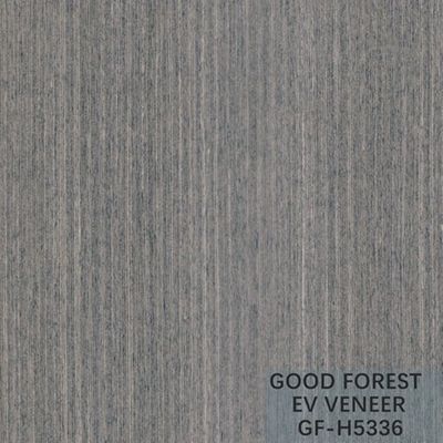 Dekorasi Hotel Direkayasa Oak Veneer Crown Cut Butir Warna Abu-abu