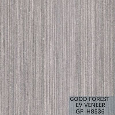 Fancy Recomposed Oak Wood Veneer Silver Pear Vertical Grain Disesuaikan