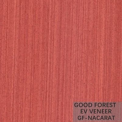 Veneer Kayu Rekayasa Veneer Kayu Warna Merah Untuk Pelapis Dinding
