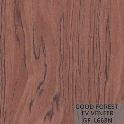 Direkayasa Veneer Kayu Bubinga Crown Cut Wood Veneer Sliced ​​Cut Technics