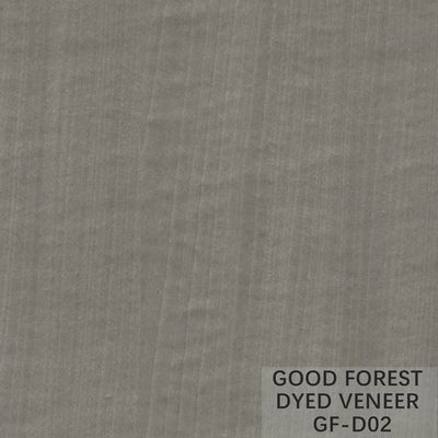 Veneer Kayu Dicelup OEM Disesuaikan / Khusus Veneer Eucalyptus Abu-abu