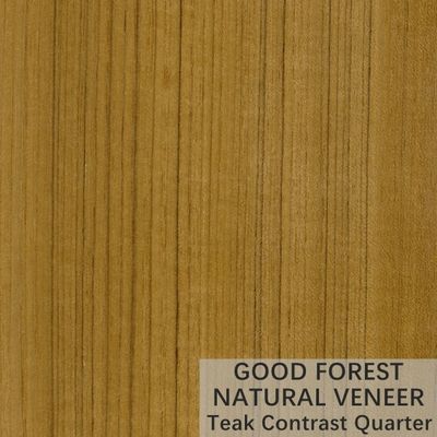 Veneer Kayu Jati Natural Natural Crown Cut Veneer Sertifikasi FSC