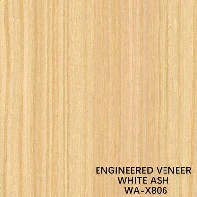 Veneer Kayu Abu Alami Dekoratif yang Dibentuk Ulang WA-X806 Kerajinan Butir Halus