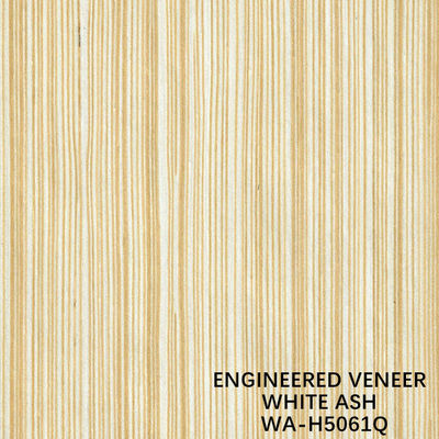 Recon Ash Wood Veneer Sheets Warna Kuning Quarter Cut WA-H5061Q Untuk Pintu / Angin