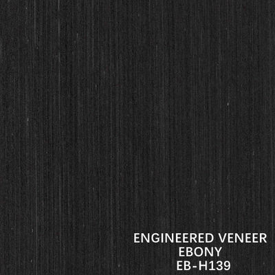 Veneer Kayu Ebony Komposit Lurus Butir Halus H139 Warna Gelap Untuk Kayu Lapis