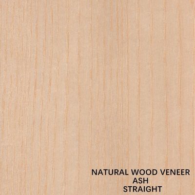 Natural White Ash Wood Veneer Quarter Cut Straight Grain Length 2050-3200mm Untuk Furnitur Dan Pintu
