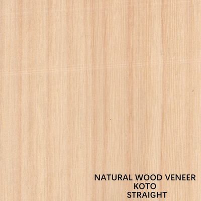 Africa Natural Koto Wood Veneer Quarter Cut Straight Grain Kualitas Bagus Untuk Proses Pencelupan Dapat Disesuaikan