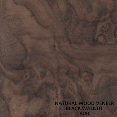 Dekorasi Natural Walnut Wood Veneer Burl Grain Yang Sangat Baik Untuk Pembuatan Furnitur Kelas Tinggi FSC China Manufacturer