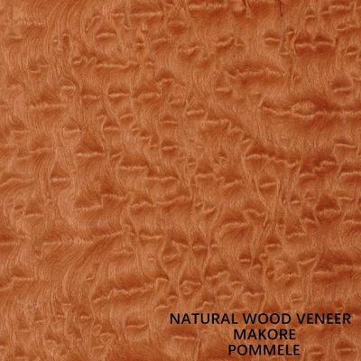 Veneer Kayu Makore Alami Afrika Cherry Mahogany Untuk Dekorasi Dan Furnitur Hotel
