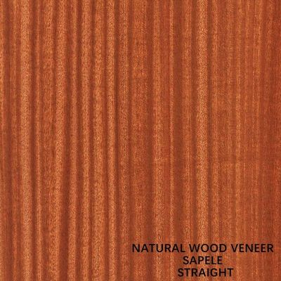 Quarter Cut Lurus Afrika Veneer Kayu Sapele Alami Untuk Wajah Dan Lantai Parket