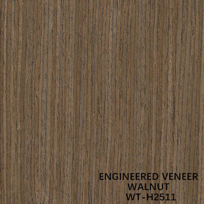 Veneer Kayu Walnut Buatan Untuk Furnitur Dan Kabinet Wajah Panjang 3100mm