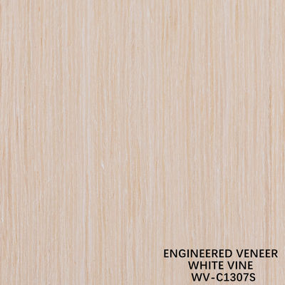 Straight Grain Engineered White Vine Wood Veneer 1307S Slice Cut 2050-3200mm