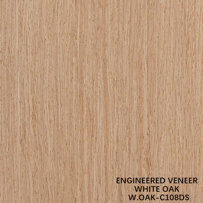 Fancy Rekomposisi Kayu Veneer Lembar White Oak 108DS diperpanjang 2500-3100mm Untuk dekorasi