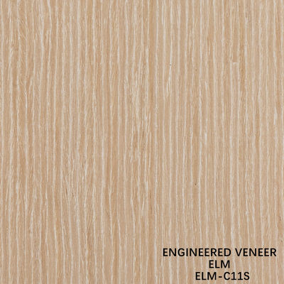Disesuaikan Recon Elm Kayu Veneer lurus Cut Dan Crown Cut Untuk Cabinet Wajah 2500 * 640 mm