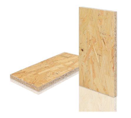Oriented Strand Board OSB2 Tiga Lapisan Dengan Radiata Pine 2745mm Panjang Untuk Load Bearing Panel