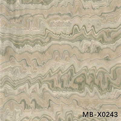High-End Custom Wood Veneer Marmer MB-X0243 Marmer Biji 0.15-1.0mm Ketebalan Untuk Dekorasi