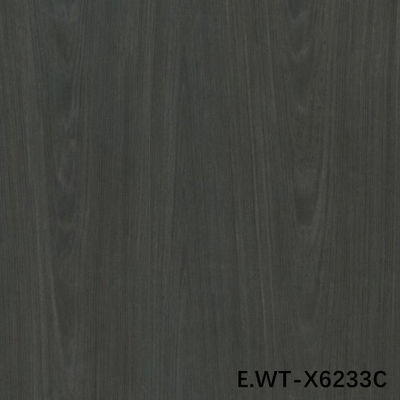 High-End Engineered Wood Veneer European Walnut E.WT-X6233C Crown Cut Dark Brown 2850mm Ukuran Panjang Untuk Wall Paper
