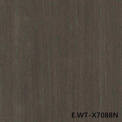 High-End Engineered Wood Veneer European Walnut E.WT-X7088N Quarter Cut Straight Dark Color 2050mm panjang untuk Lemari