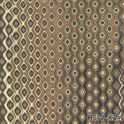 High-End Rekonstitusi Kayu Veneer Hollow Square Kayu HSW-X1# Tekstur Irregular 3100mm Untuk Pabrik Dekorasi Hotel
