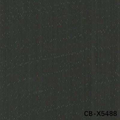 High-End Engineered Wood Veneer Berwarna Beech CB-X5488 Hitam 1.8mm Untuk Panel Kayu Dinding E1/E0 China Factory
