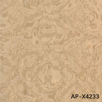 Ash Sapele Pommele Furnir Kayu Rekayasa Ukuran Standar 2500*640mm