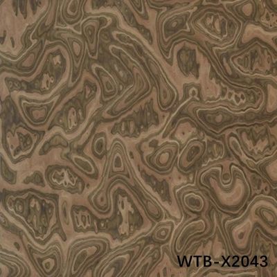 Rekonstitusi veneer kayu 2500 * 640mm Potongan potongan kayu Burl Untuk pintu interior dapat menyalin sampel pelanggan X2043/X2082/X2833/X8008/X3388