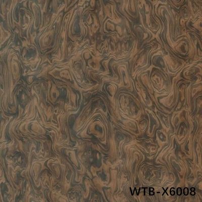 Konstitusi Kayu Veneer 2850mm Ukuran Panjang Kayu Burl Untuk Pintu Interior WTB-X6008