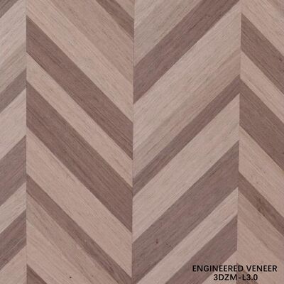 Veneer Rekayasa 3D - Ramah Lingkungan, Formaldehida Rendah 2500*640mm untuk Dekorasi Interior 3DZM-L3.0