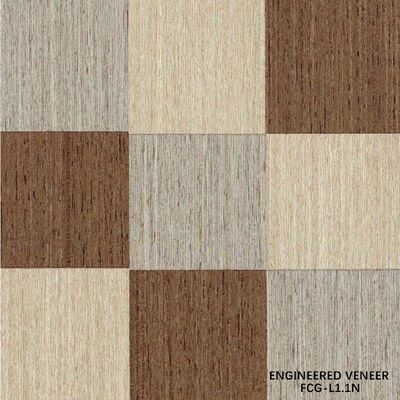 Grosir Komersial FCG-L1.1N Veneer Kayu Rekayasa Berbentuk Khusus, Veneer Kayu Tidak Beraturan Massal untuk Proyek Teknik & Dekorasi