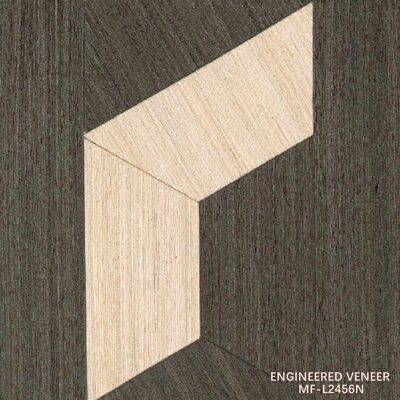 MF-L2456N Veneer Kayu Artistik yang Dilarutkan, Grosir Pabrik Langsung Dengan Ukuran Khusus Untuk Hiasan Dinding Rumah 3100mm